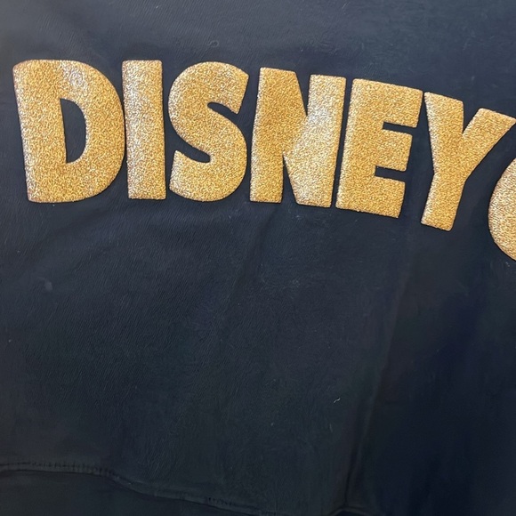 🆕 Disney Cruiseline Jersey Gold Glitter Puffed Graphics Size M - Picture 6 of 13
